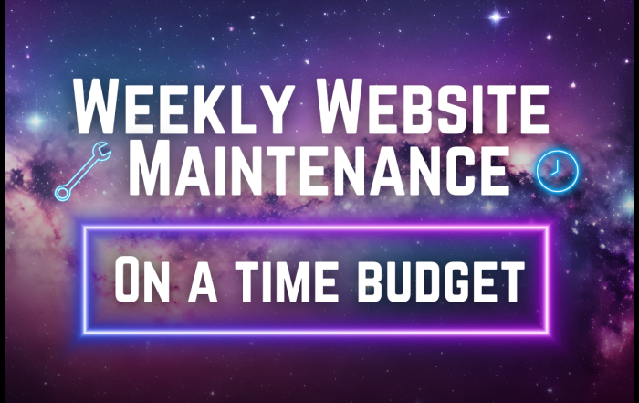 Downloadable Guide Weekly Website Maintenance