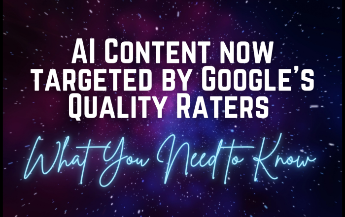 AI Generated Content Targeted by Google Quality Raters